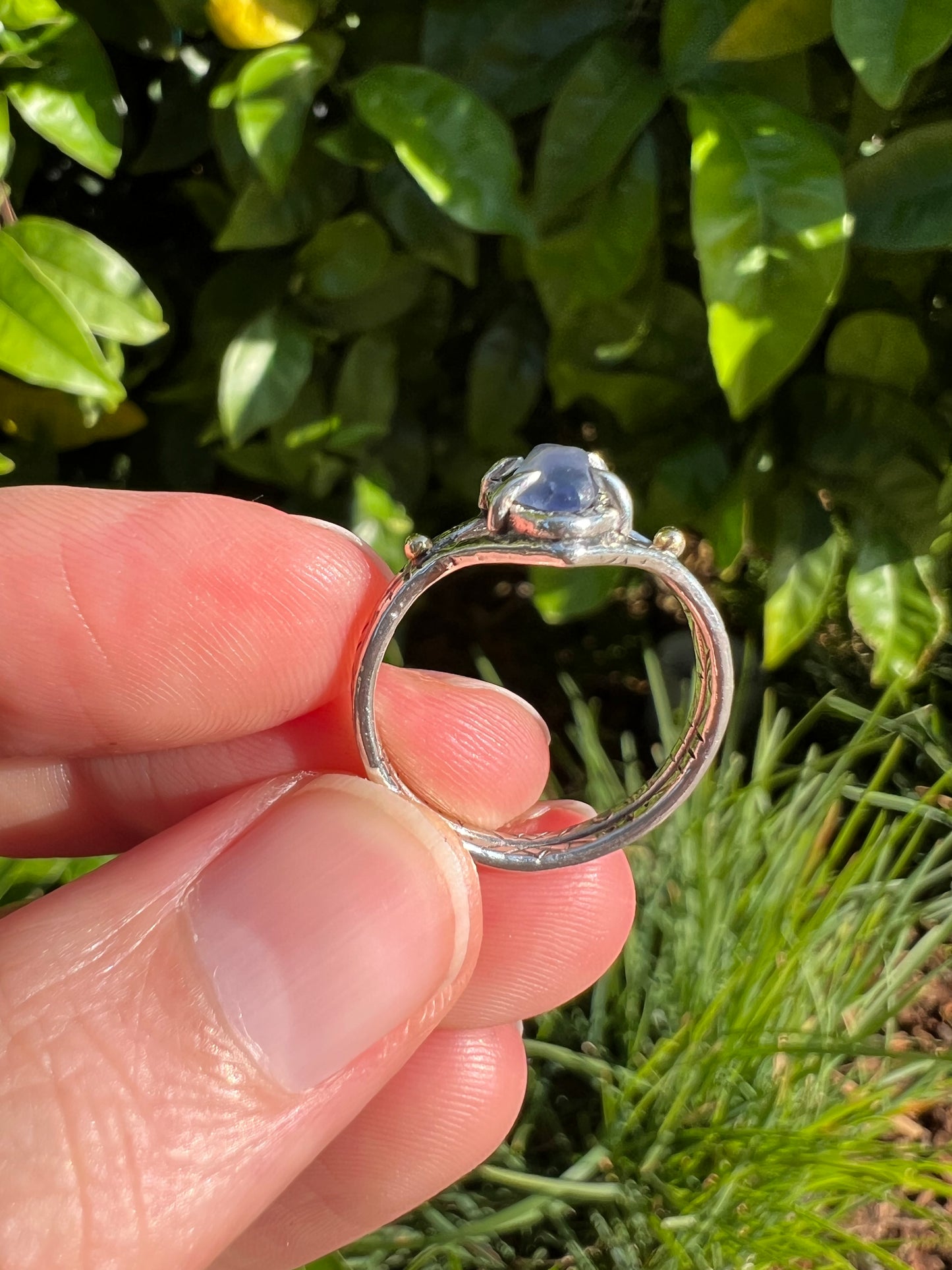 Blue Sapphire Crystal Ring
