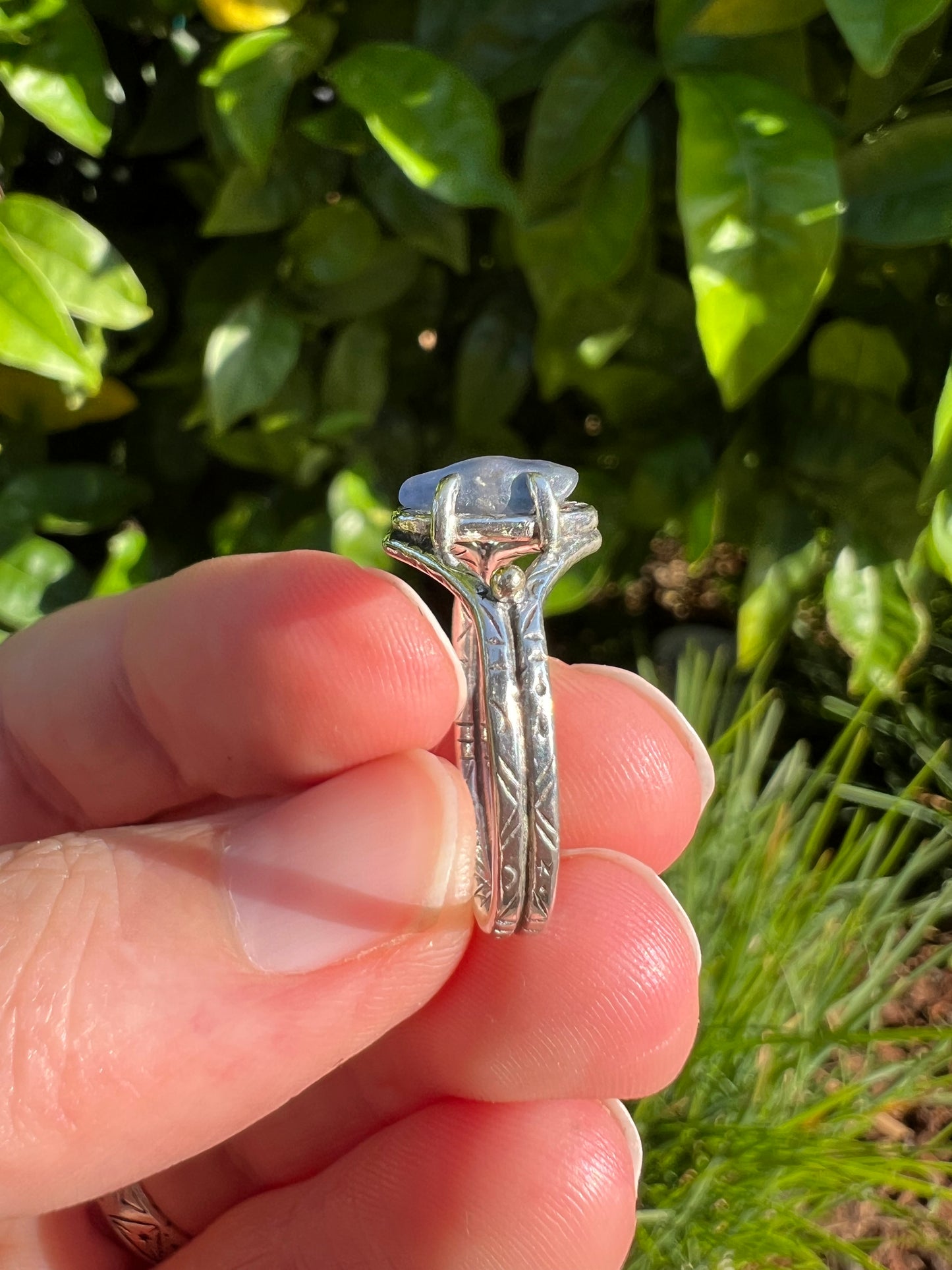 Blue Sapphire Crystal Ring