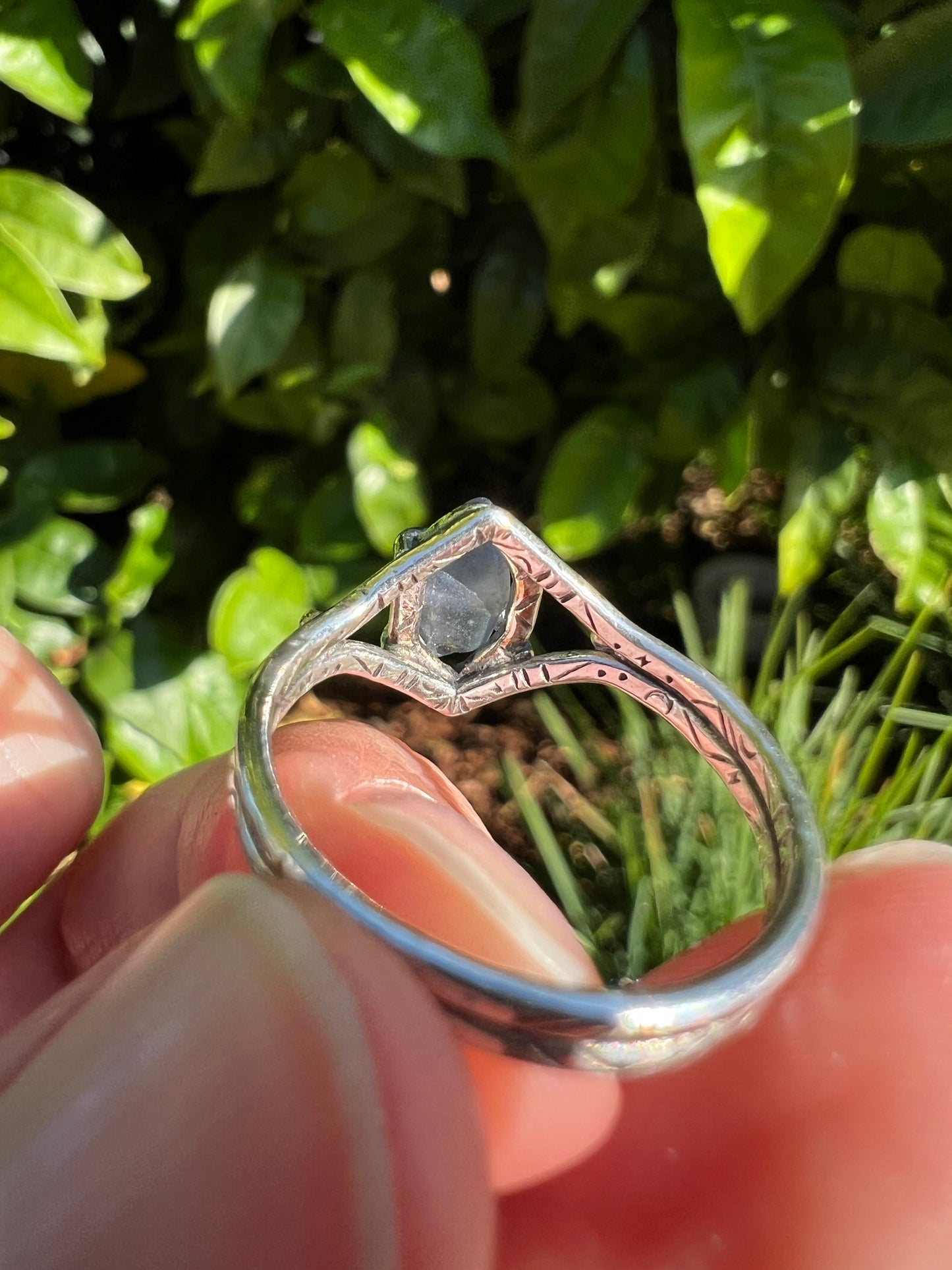 Blue Sapphire Crystal Ring