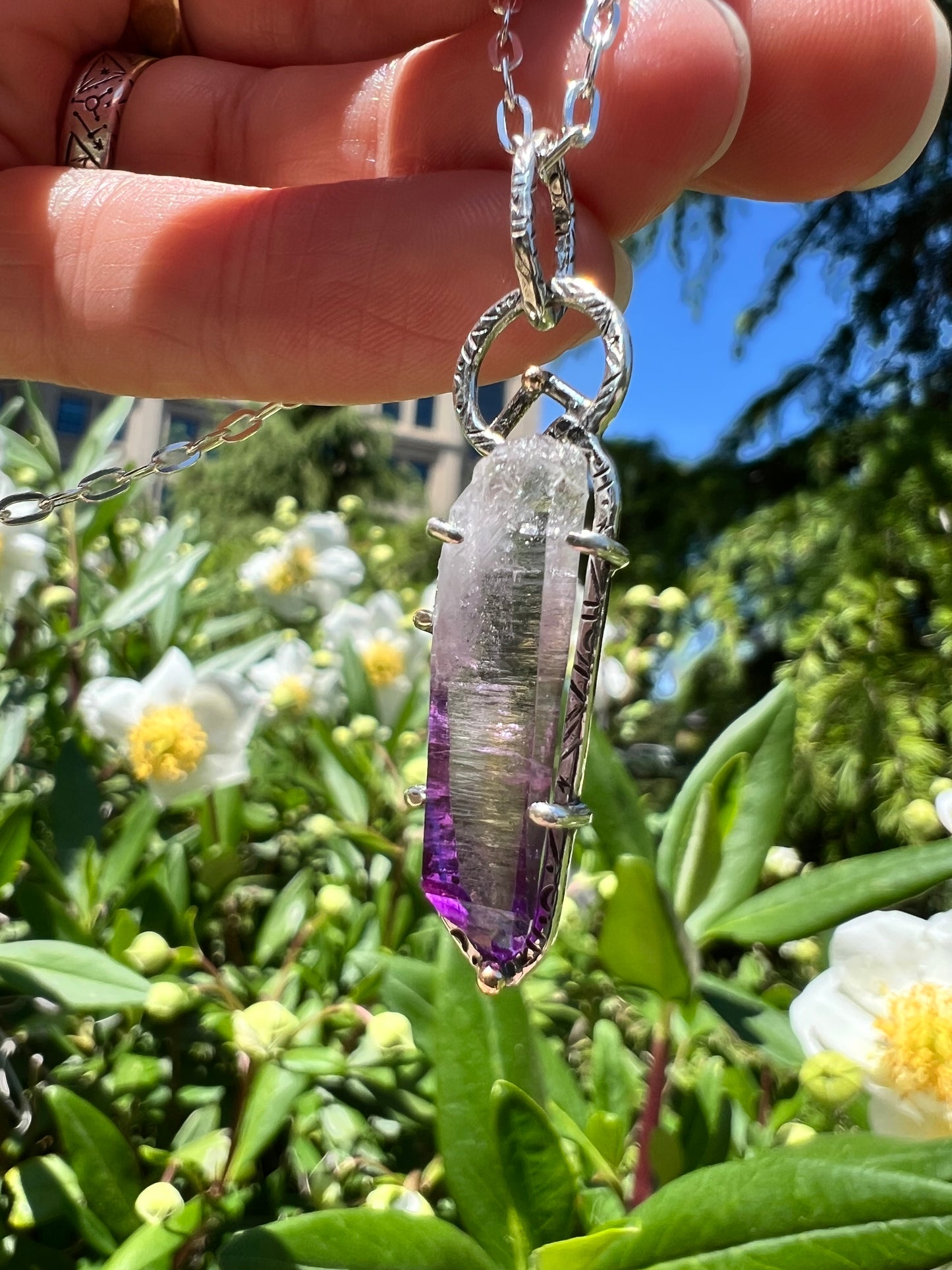 Amethyst Crystal Pendant