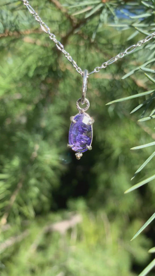 Rose cut Tanzanite Pendant